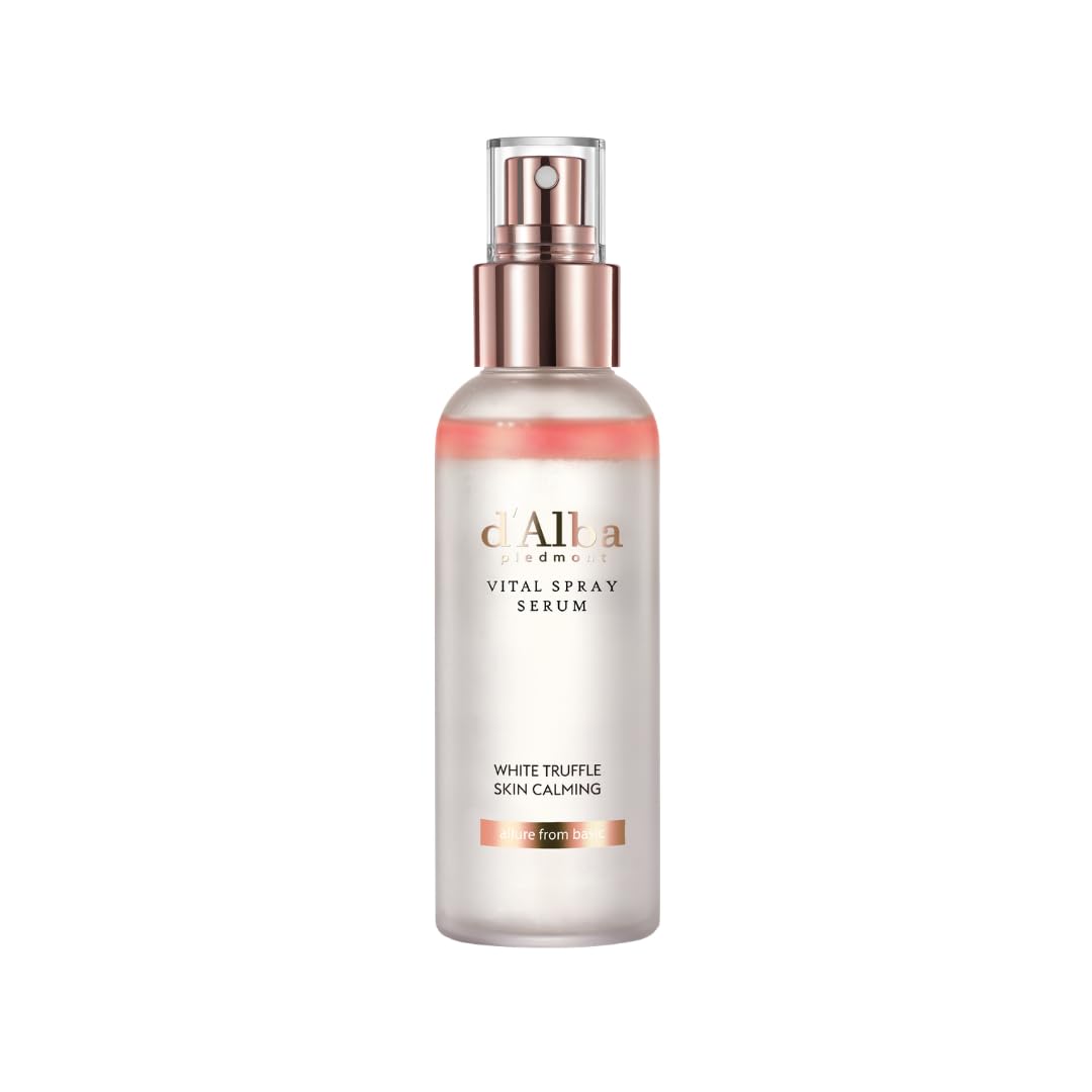 d'alba Piedmont Italian White Truffle First Spray Serum (3.38 fl oz) | Vegan Skin Care, Hydrating Face Moisturizer, Cakey Makeup Fix, Glow Serum for Radiant Skin, Non Comedogenic, Korean skincare