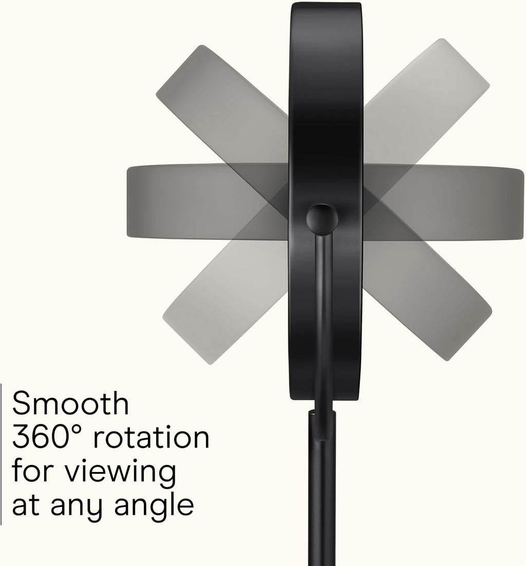Conair LED Vanity Mirror, Double-Sided, 10x Maginification, Matte Black