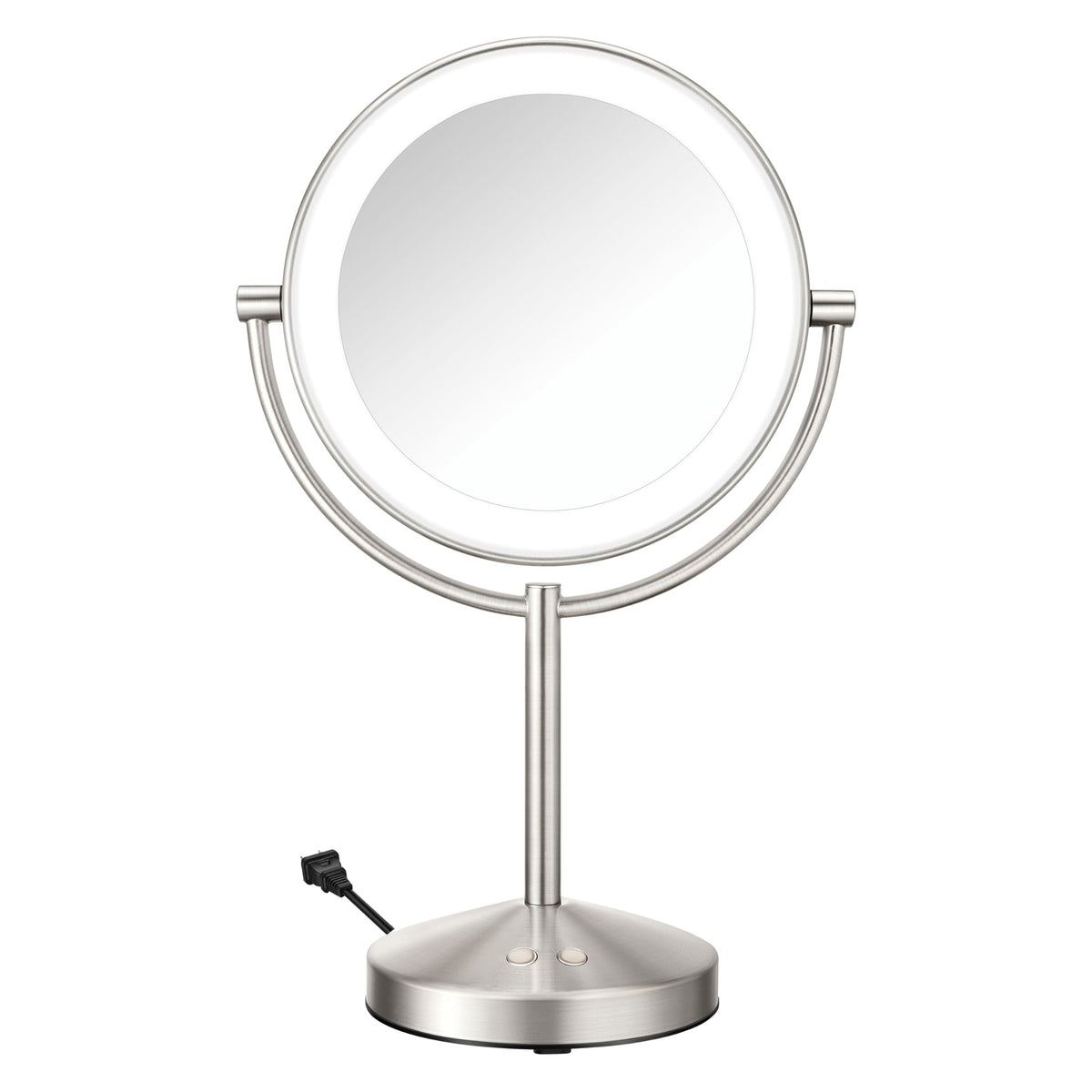 Conair LED Vanity Mirror, Double-Sided, 10x Maginification, Matte Black