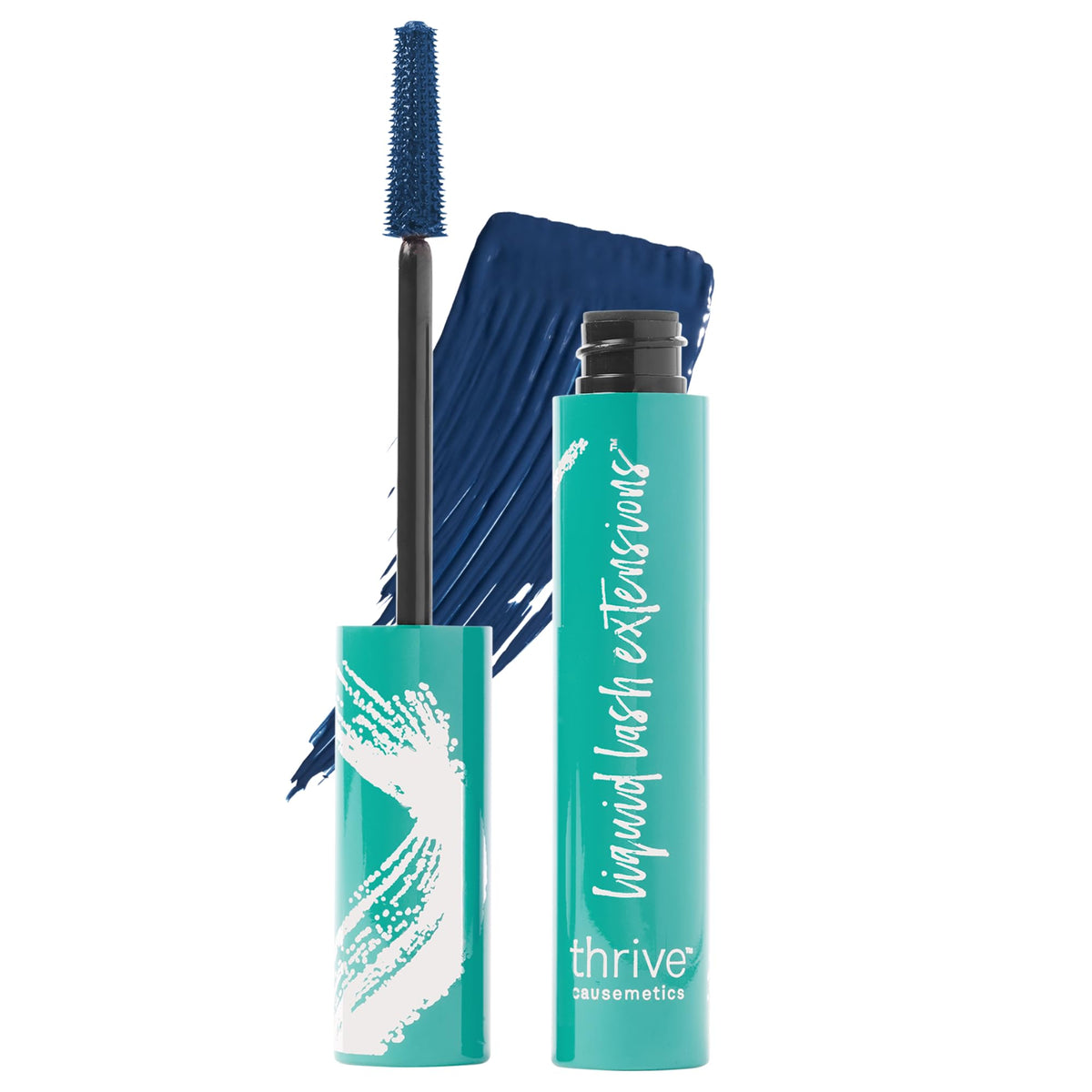 Thrive Causemetics Liquid Lash Extensions Mascara, Makeup Gift Set, Tubing Mascara Lengthening, Volumizing, Smudge Proof, No Clumping or Flaking, Cruelty Free, Brynn (Rich Black)