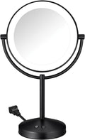 Conair LED Vanity Mirror, Double-Sided, 10x Maginification, Matte Black